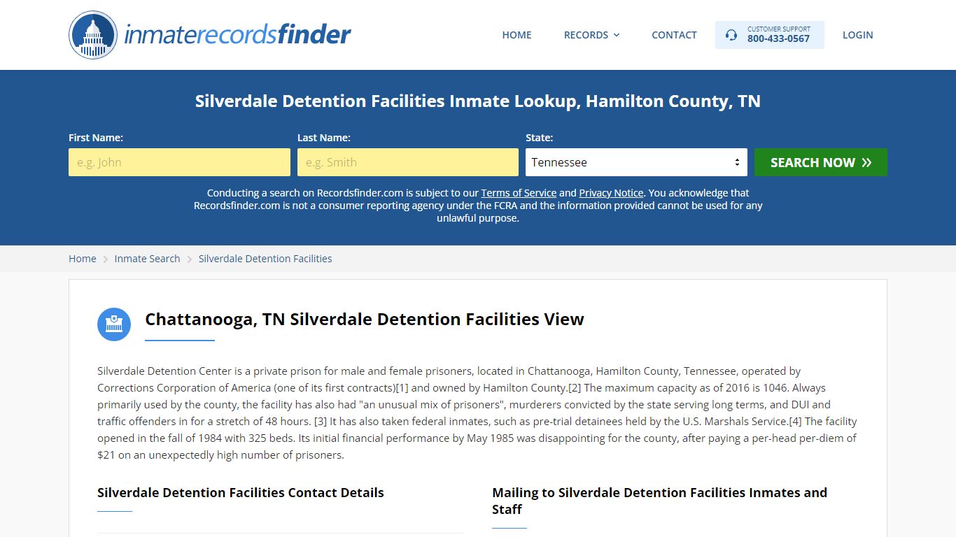 Silverdale Detention Facilities Inmate Lookup, Hamilton County, TN